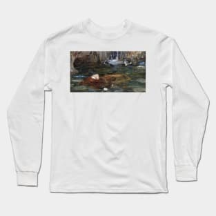 Study for Nymphs Finding the Head of Orpheus by John William Waterhouse Long Sleeve T-Shirt